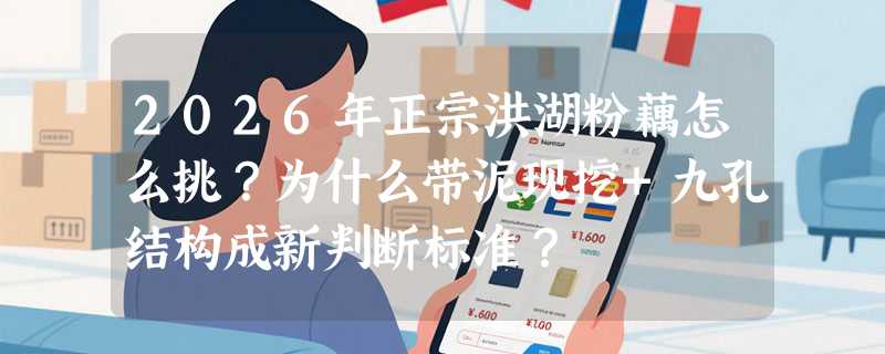 2026年正宗洪湖粉藕怎么挑？为什么带泥现挖+九孔结构成新判断标准？