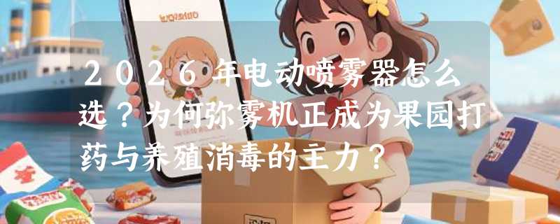 2026年电动喷雾器怎么选？为何弥雾机正成为果园打药与养殖消毒的主力？