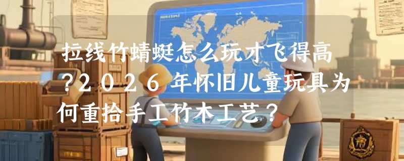 拉线竹蜻蜓怎么玩才飞得高？2026年怀旧儿童玩具为何重拾手工竹木工艺？