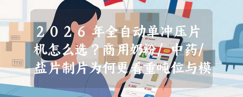 2026年全自动单冲压片机怎么选？商用奶粉/中药/盐片制片为何更看重吨位与模具适配性？