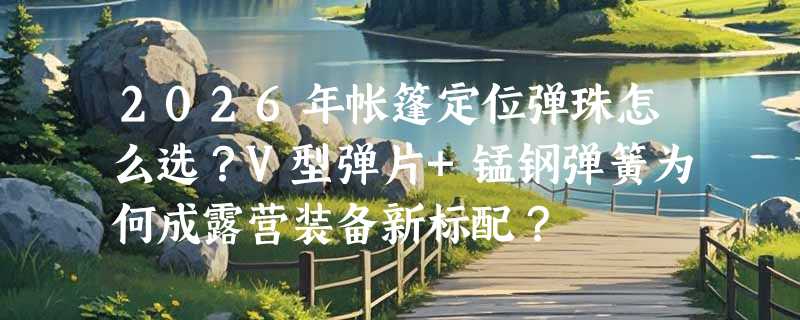 2026年帐篷定位弹珠怎么选？V型弹片+锰钢弹簧为何成露营装备新标配？
