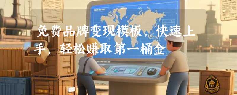 免费品牌变现模板，快速上手，轻松赚取第一桶金