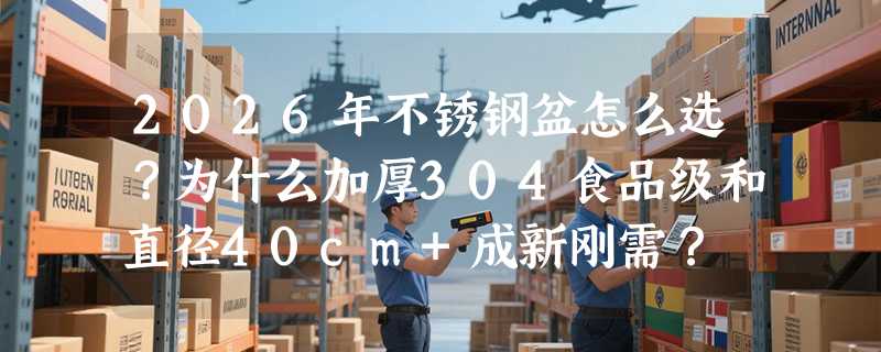 2026年不锈钢盆怎么选？为什么加厚304食品级和直径40cm+成新刚需？