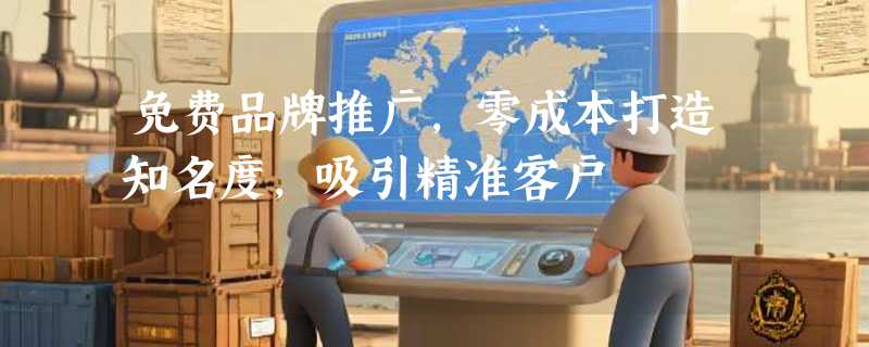 免费品牌推广，零成本打造知名度，吸引精准客户