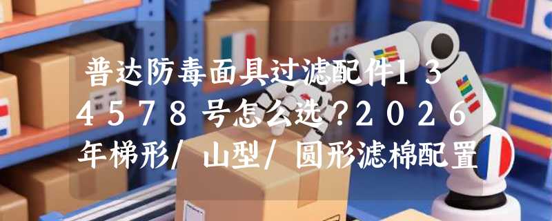 普达防毒面具过滤配件134578号怎么选？2026年梯形/山型/圆形滤棉配置为何更受工况场景关注？
