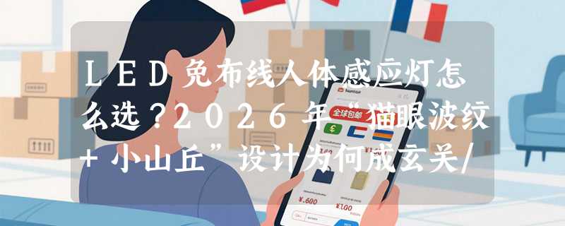 LED免布线人体感应灯怎么选？2026年“猫眼波纹+小山丘”设计为何成玄关/橱柜新标配？