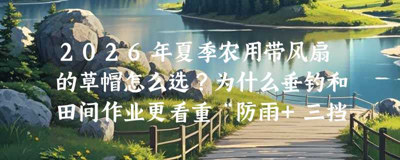 2026年夏季农用带风扇的草帽怎么选？为什么垂钓和田间作业更看重“防雨+三挡风力+续航”？