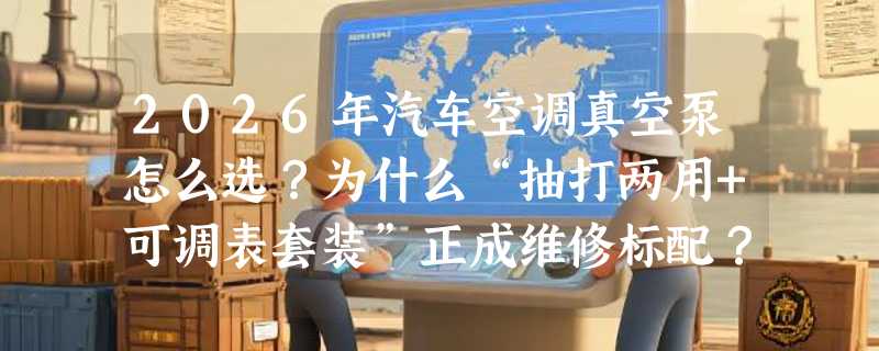 2026年汽车空调真空泵怎么选？为什么“抽打两用+可调表套装”正成维修标配？