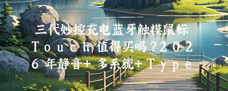 三代妙控充电蓝牙触摸鼠标Touch值得买吗？2026年静音+多系统+Type-C快充成新基准