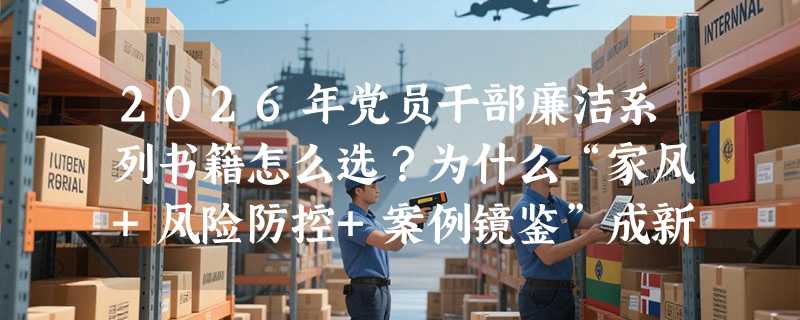 2026年党员干部廉洁系列书籍怎么选？为什么“家风+风险防控+案例镜鉴”成新标配？