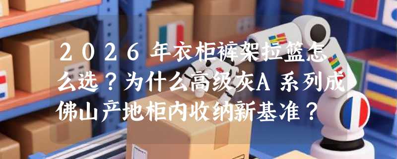 2026年衣柜裤架拉篮怎么选？为什么高级灰A系列成佛山产地柜内收纳新基准？