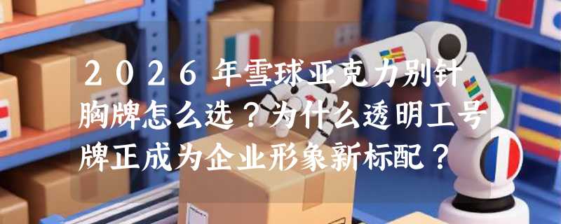 2026年雪球亚克力别针胸牌怎么选？为什么透明工号牌正成为企业形象新标配？