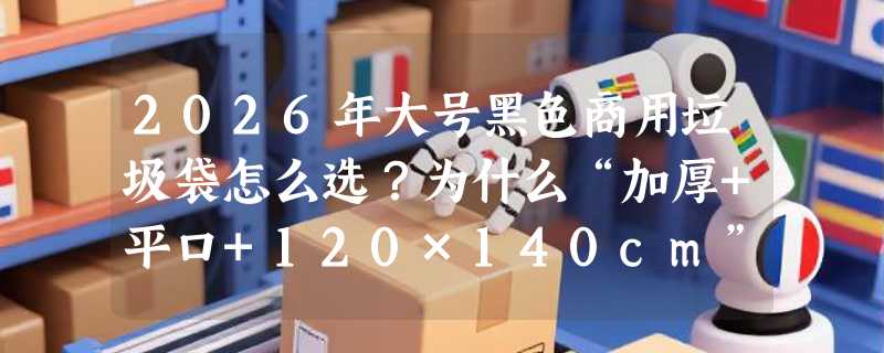 2026年大号黑色商用垃圾袋怎么选？为什么“加厚+平口+120×140cm”正成酒店环卫新标配？