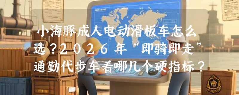 小海豚成人电动滑板车怎么选？2026年“即骑即走”通勤代步车看哪几个硬指标？