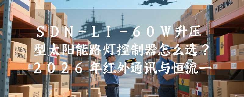 SDN-LI-60W升压型太阳能路灯控制器怎么选？2026年红外通讯与恒流一体设计为何成新基准？