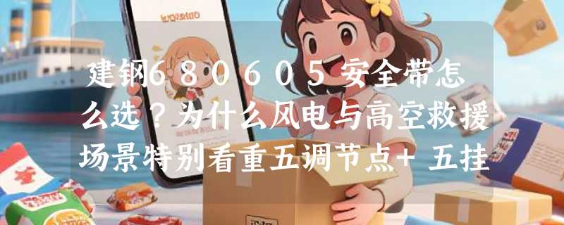 建钢680605安全带怎么选？为什么风电与高空救援场景特别看重五调节点+五挂点结构？