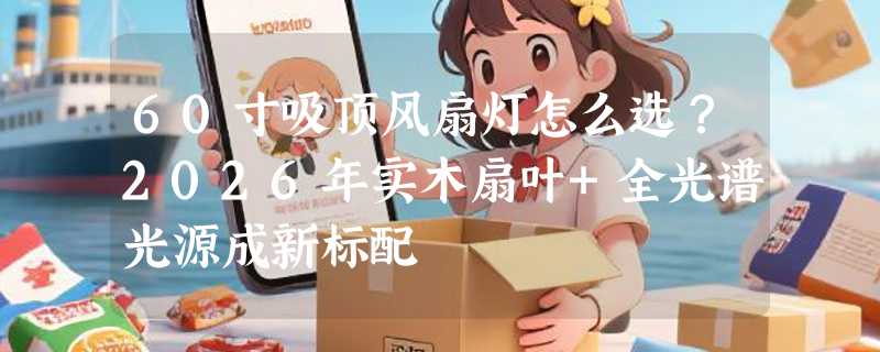 60寸吸顶风扇灯怎么选？2026年实木扇叶+全光谱光源成新标配