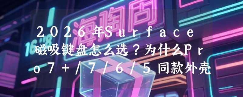 2026年Surface磁吸键盘怎么选？为什么Pro7+/7/6/5同款外壳要重点看典雅黑与亮铂金的结构适配性？