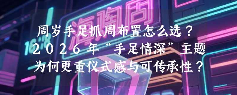 周岁手足抓周布置怎么选？2026年“手足情深”主题为何更重仪式感与可传承性？