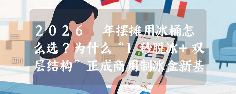 2026 年摆摊用冰桶怎么选？为什么“1秒脱冰+双层结构”正成商用制冰盒新基准？