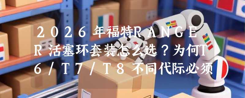 2026年福特RANGER活塞环套装怎么选？为何T6/T7/T8不同代际必须匹配2.2L或3.2L专用规格？