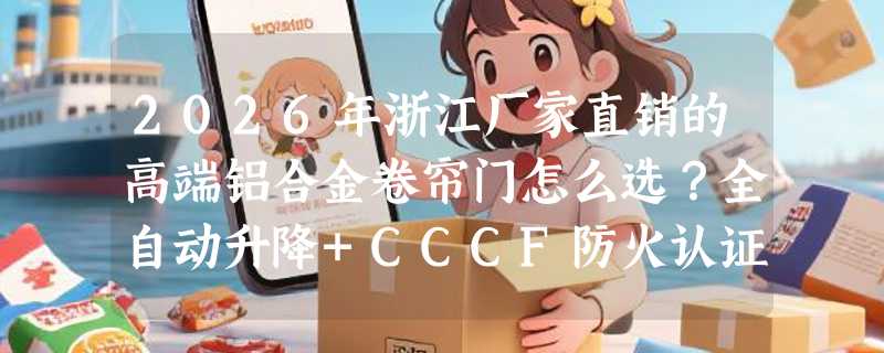 2026年浙江厂家直销的高端铝合金卷帘门怎么选？全自动升降+CCCF防火认证成别墅车库新标配