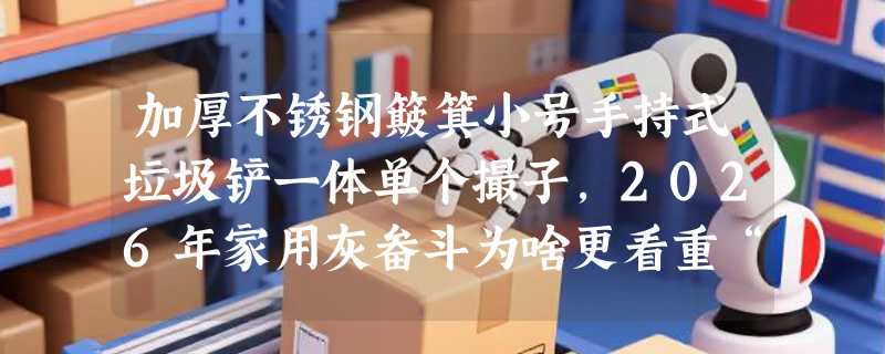加厚不锈钢簸箕小号手持式垃圾铲一体单个撮子，2026年家用灰畚斗为啥更看重“圆底+直柄+201钢”？