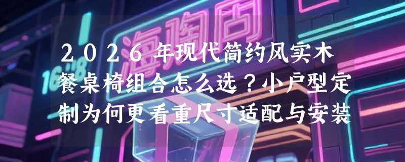 2026年现代简约风实木餐桌椅组合怎么选？小户型定制为何更看重尺寸适配与安装落地？