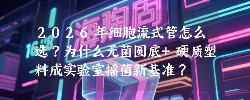 2026年细胞流式管怎么选？为什么无菌圆底+硬质塑料成实验室摇菌新基准？