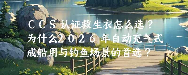 CCS认证救生衣怎么选？为什么2026年自动充气式成船用与钓鱼场景的首选？