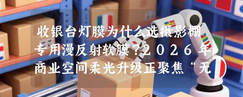 收银台灯膜为什么选摄影棚专用漫反射软膜？2026年商业空间柔光升级正聚焦“无杂光斑”效果