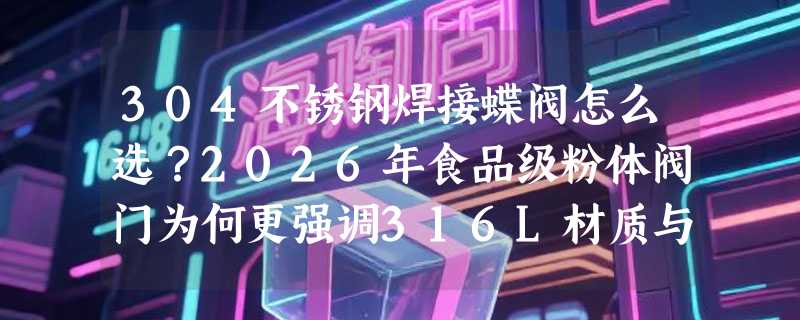 304不锈钢焊接蝶阀怎么选？2026年食品级粉体阀门为何更强调316L材质与德标接口？