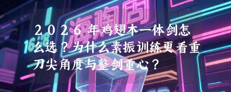 2026年鸡翅木一体剑怎么选？为什么素振训练更看重刀尖角度与整剑重心？