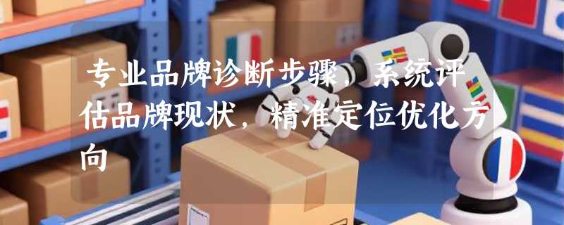 专业品牌诊断步骤，系统评估品牌现状，精准定位优化方向
