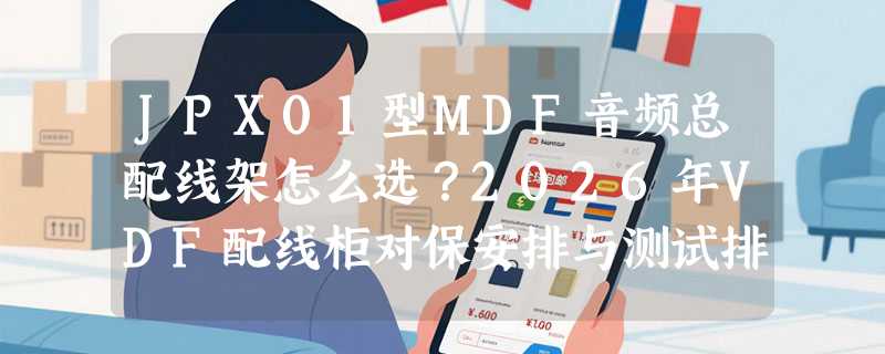 JPX01型MDF音频总配线架怎么选？2026年VDF配线柜对保安排与测试排的兼容性要求有哪些新变化？