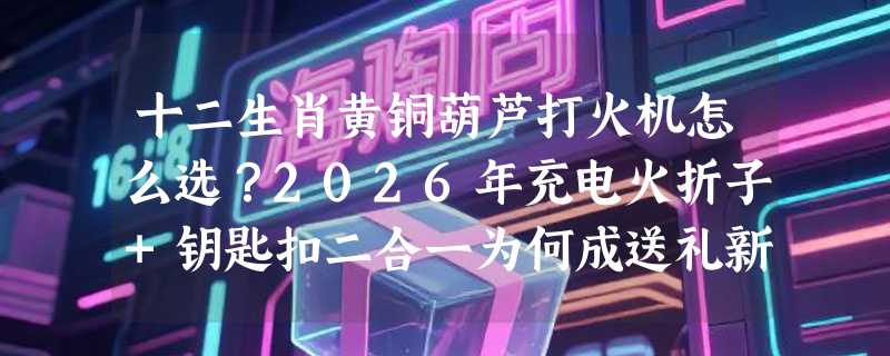 十二生肖黄铜葫芦打火机怎么选？2026年充电火折子+钥匙扣二合一为何成送礼新趋势？