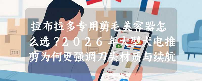 拉布拉多专用剪毛美容器怎么选？2026年大型犬电推剪为何更强调刀头材质与续航稳定性？