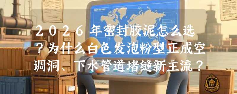 2026年密封胶泥怎么选？为什么白色发泡粉型正成空调洞、下水管道堵缝新主流？