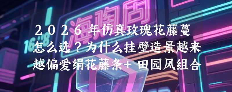 2026年仿真玫瑰花藤蔓怎么选？为什么挂壁造景越来越偏爱绢花藤条+田园风组合？