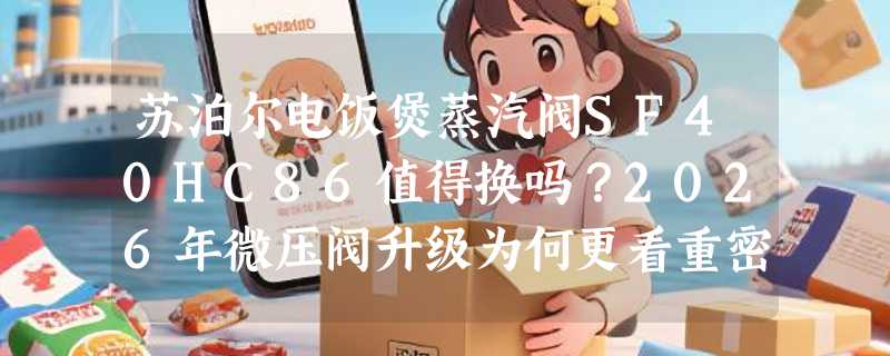 苏泊尔电饭煲蒸汽阀SF40HC86值得换吗？2026年微压阀升级为何更看重密封性与排气节奏？