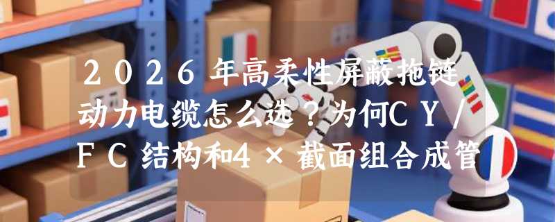 2026年高柔性屏蔽拖链动力电缆怎么选？为何CY/FC结构和4×截面组合成管道机器人刚需？