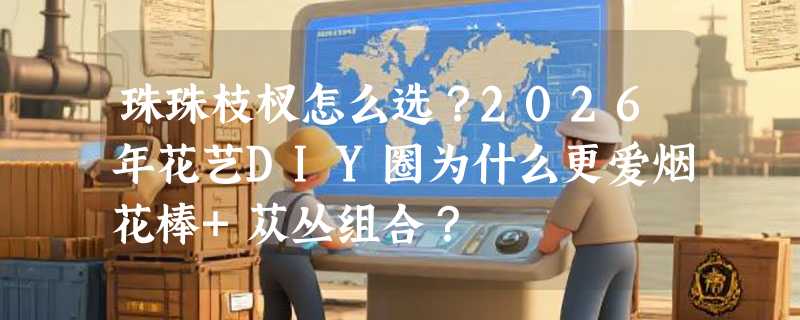 珠珠枝杈怎么选？2026年花艺DIY圈为什么更爱烟花棒+苁丛组合？