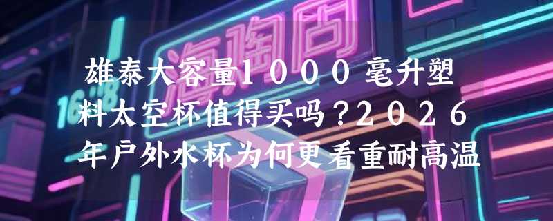 雄泰大容量1000毫升塑料太空杯值得买吗？2026年户外水杯为何更看重耐高温与防爆结构？