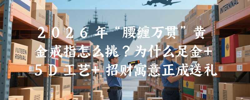 2026年“腰缠万贯”黄金戒指怎么挑？为什么足金+5D工艺+招财寓意正成送礼新标配？