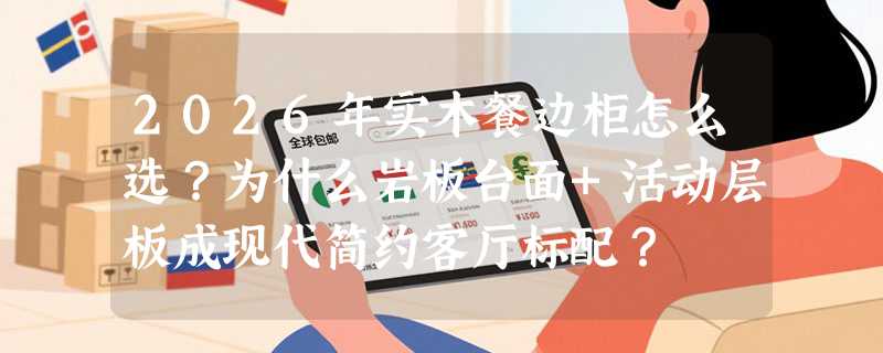 2026年实木餐边柜怎么选？为什么岩板台面+活动层板成现代简约客厅标配？