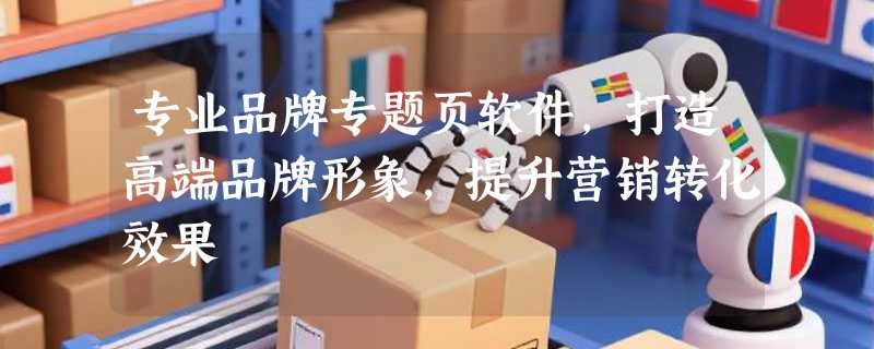 专业品牌专题页软件，打造高端品牌形象，提升营销转化效果