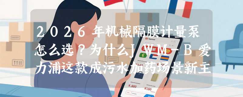 2026年机械隔膜计量泵怎么选？为什么JWM-B爱力浦这款成污水加药场景新主流？