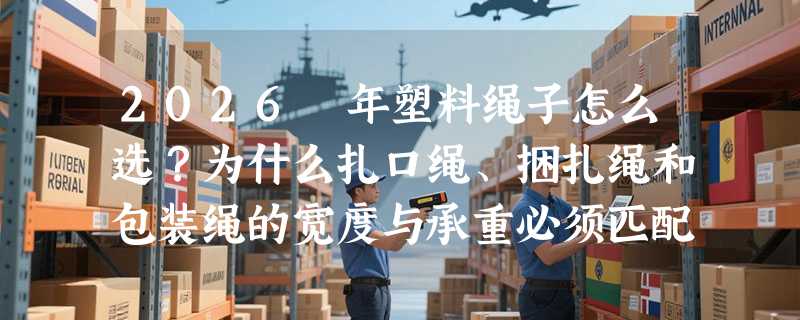 2026 年塑料绳子怎么选？为什么扎口绳、捆扎绳和包装绳的宽度与承重必须匹配场景？
