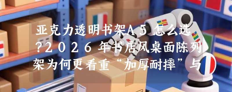 亚克力透明书架A5怎么选？2026年书店风桌面陈列架为何更看重“加厚耐摔”与“热弯结构”？