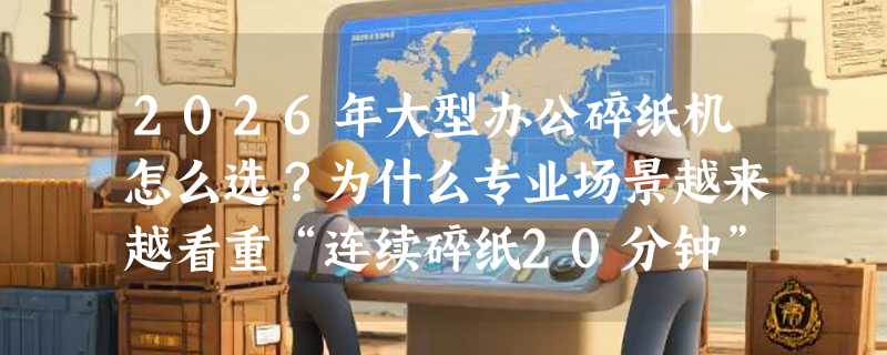 2026年大型办公碎纸机怎么选？为什么专业场景越来越看重“连续碎纸20分钟”和“A3幅面13张同碎”？